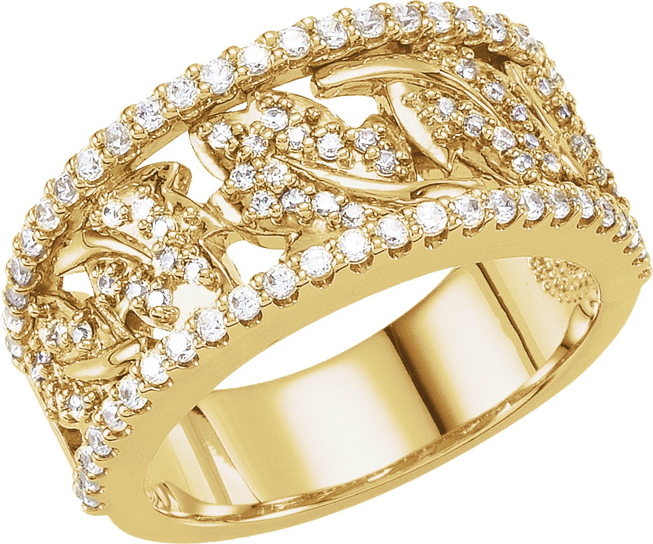 3/4 CTW Natural Diamond Anniversary Band – 14K White/Yellow Gold