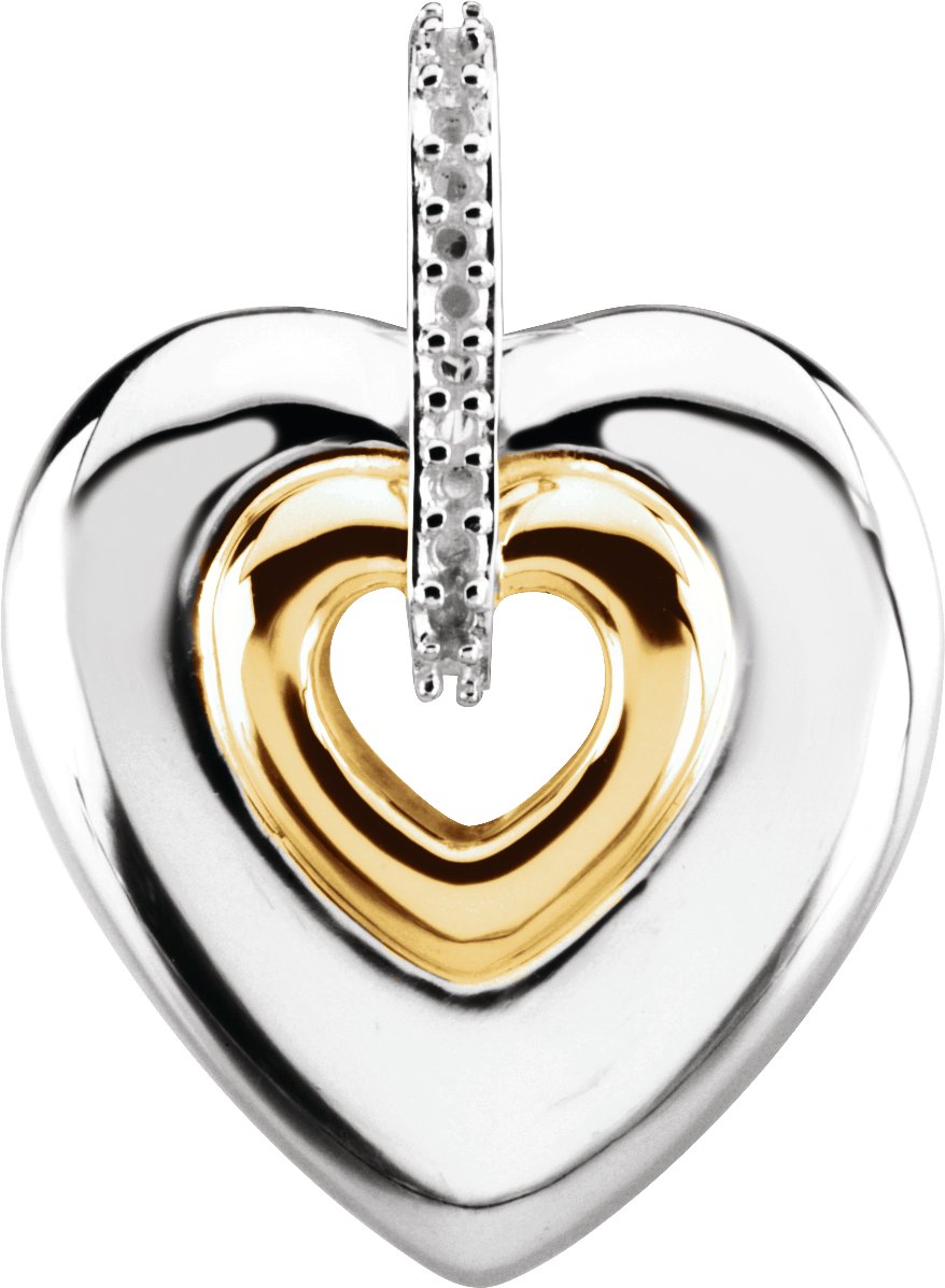 Accented Heart Pendant Mounting