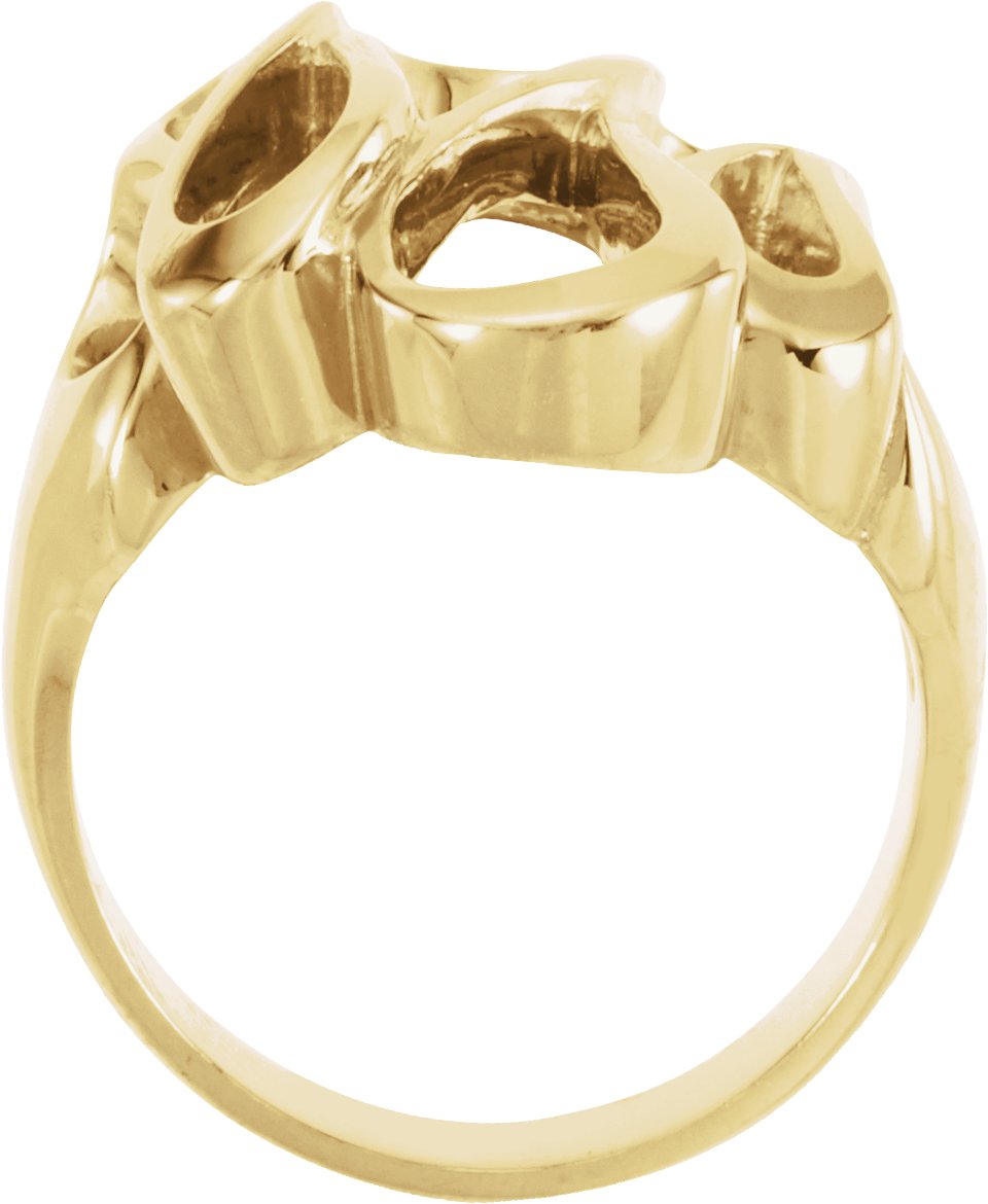 14K Yellow Freeform Ring