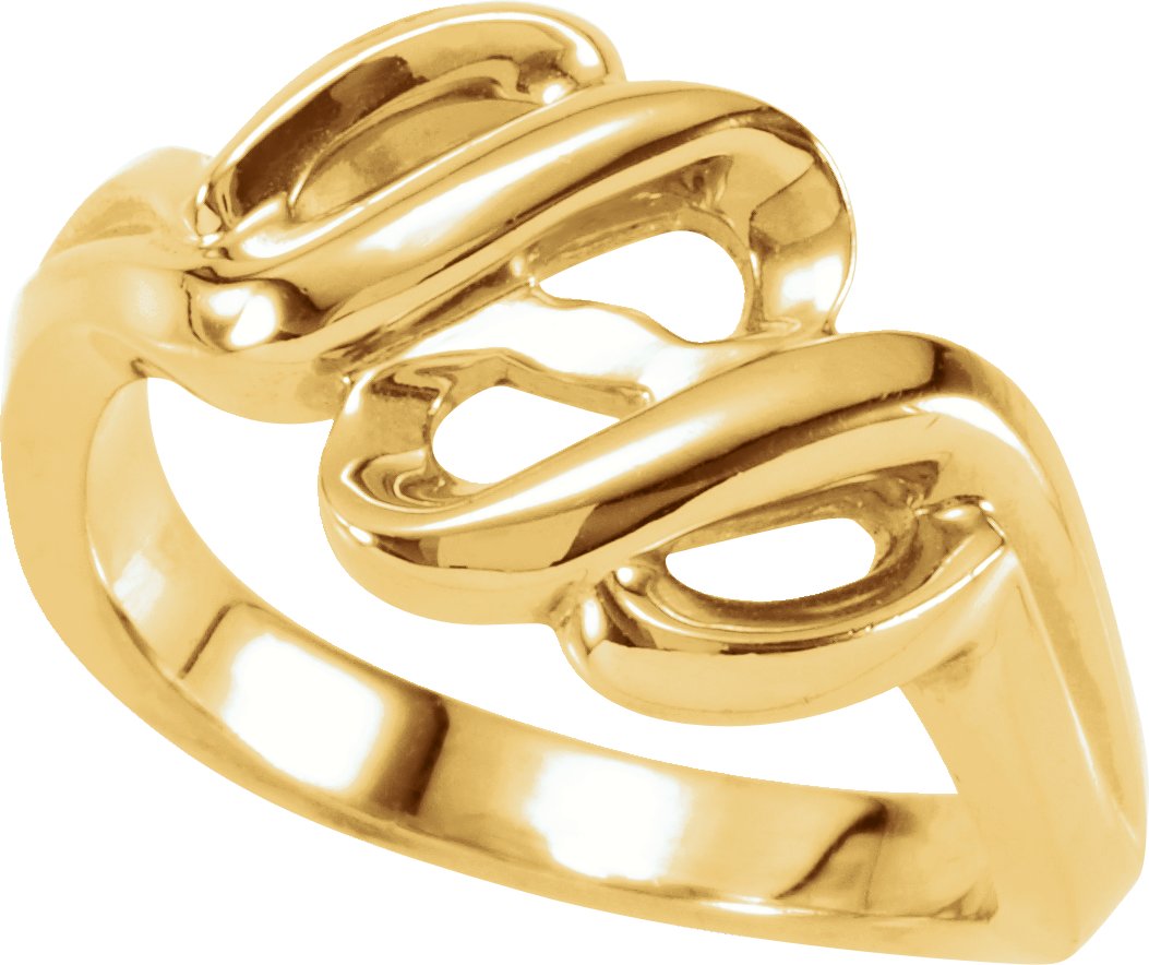 14K Yellow Freeform Ring