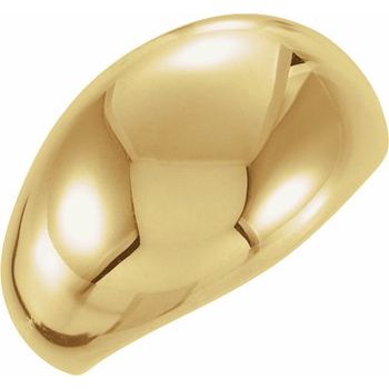 14KY 14mm Metal Dome Fashion Ring Ref 309112