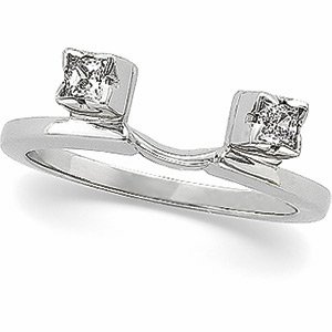 Platinum Diamond Solitaire Enhancer Wrap .2 CTW Ref 112906