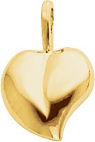 14K Yellow 16x11 mm Heart Pendant