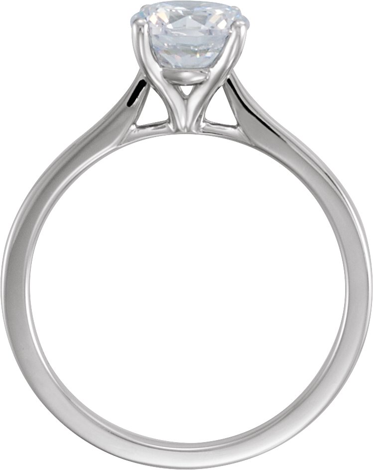 Continuum Sterling Silver 1 CTW Diamond Solitaire Engagement Ring