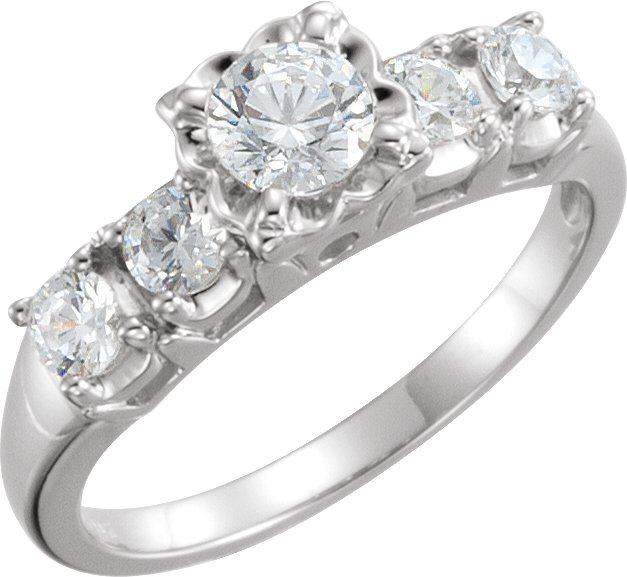 Vintage Design Engagement Ring or Band Mounting
