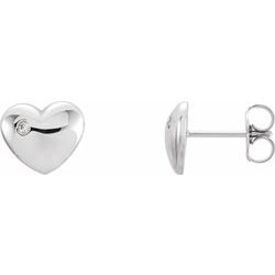 Diamond Heart Earrings alebo neosadený