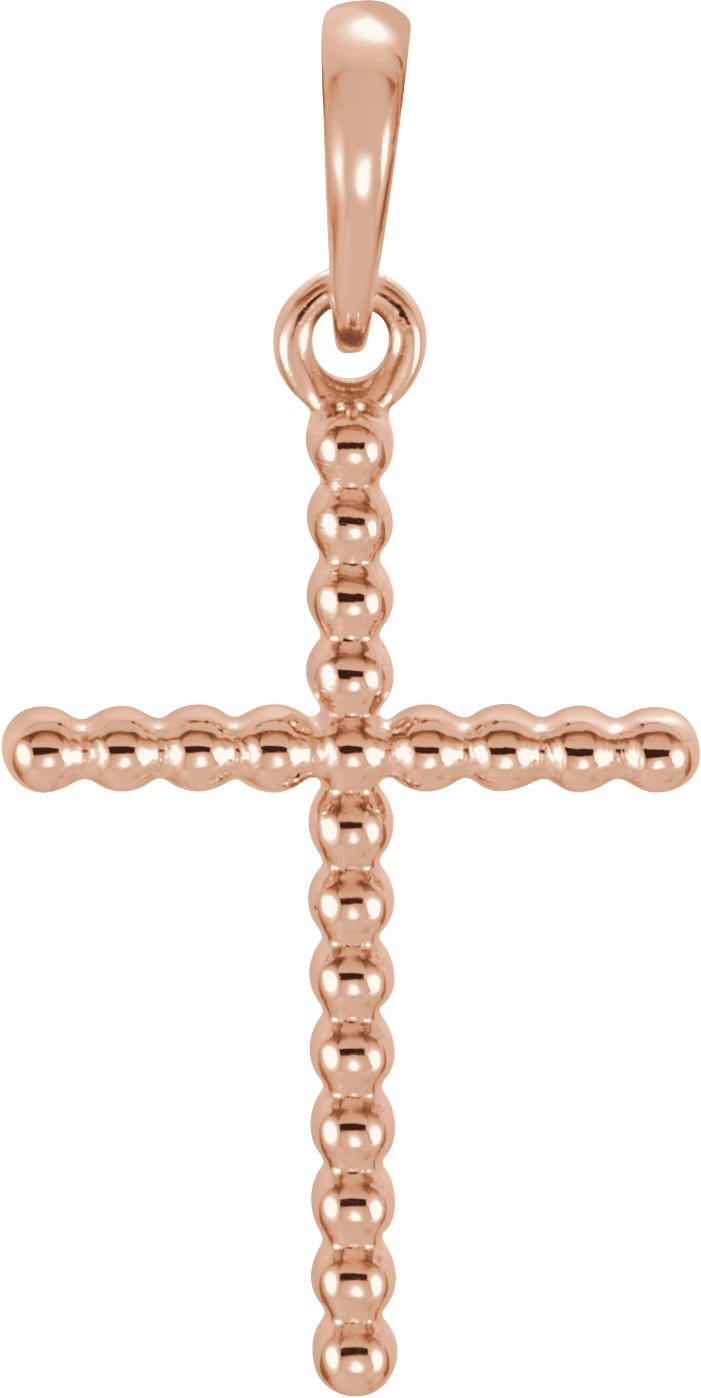 Beaded Cross Necklace or Pendant