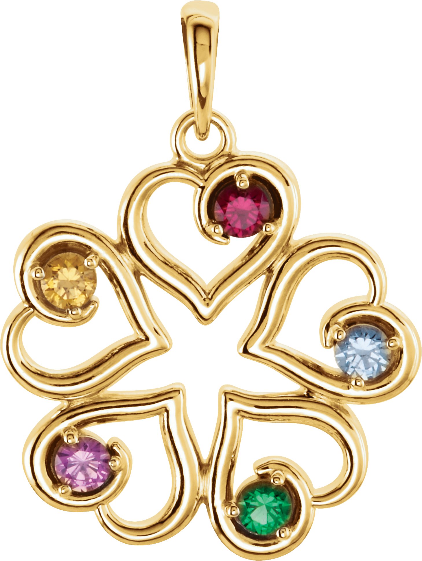 Family Heart Pendant