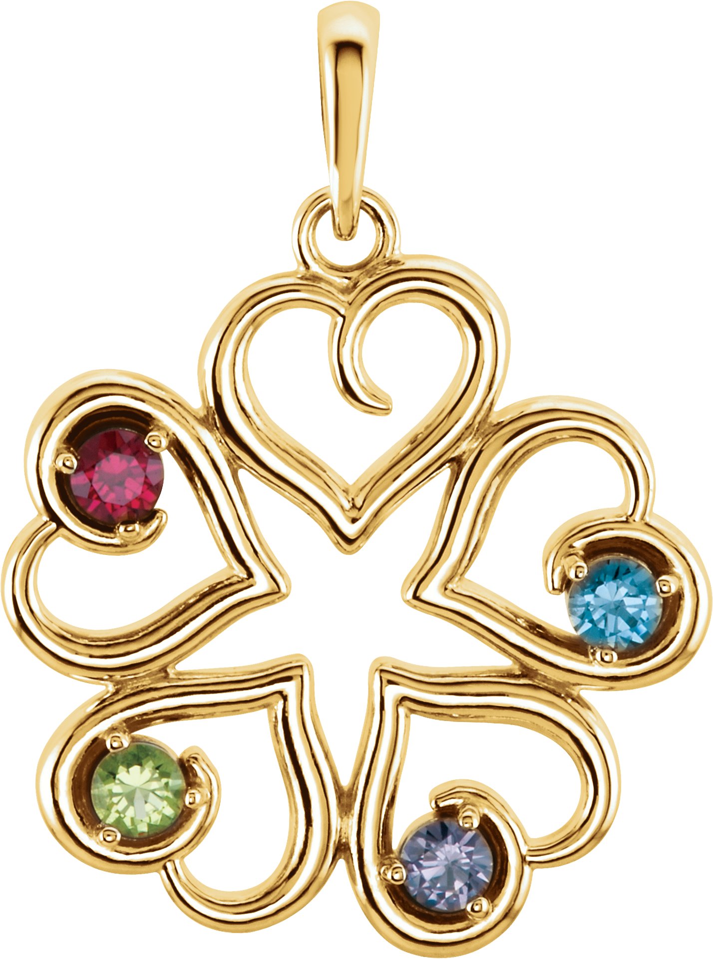 Family Heart Pendant