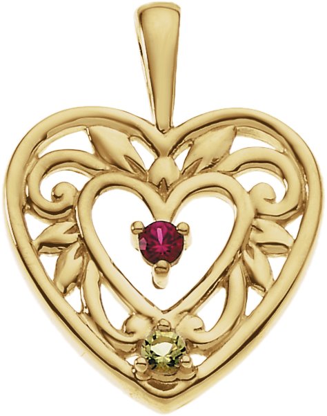 Family Heart Pendant