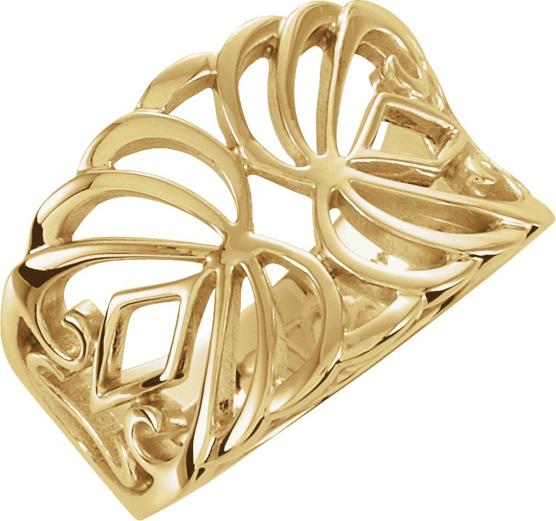 14K Yellow Freeform Ring