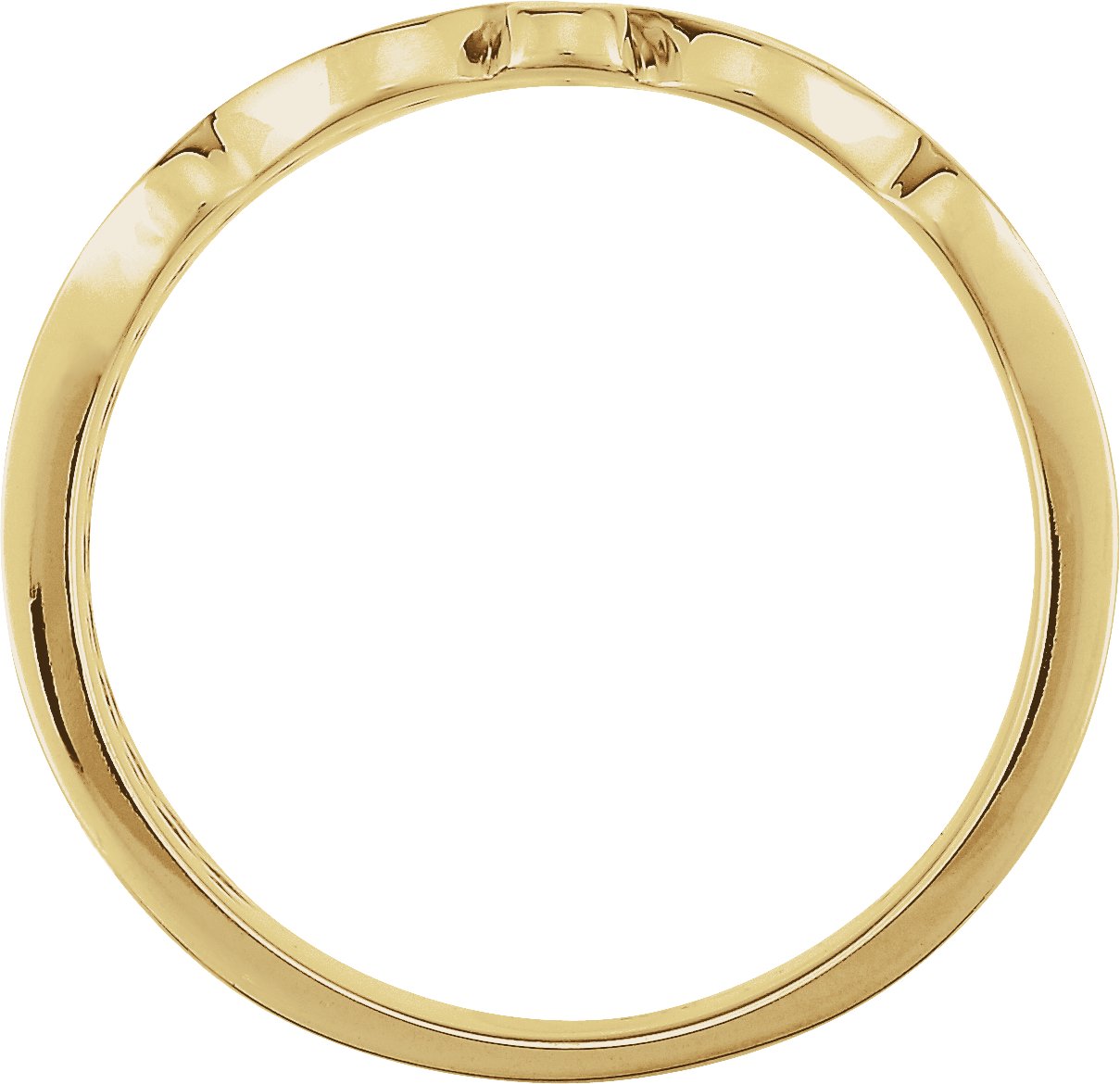 14K Yellow 14.5 mm Latticework Band