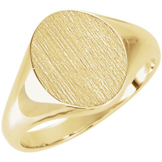 Oval Oval Signet Ring