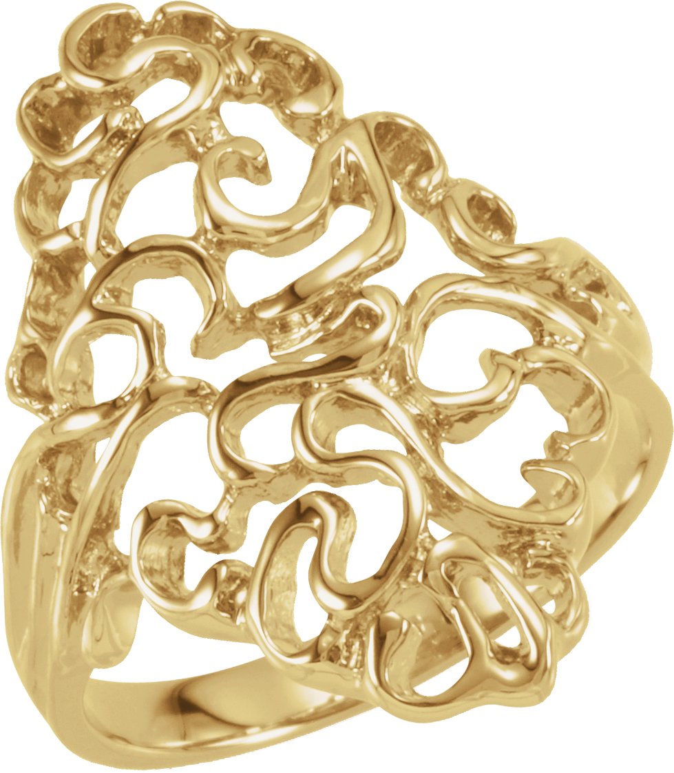 14K Yellow Freeform Ring