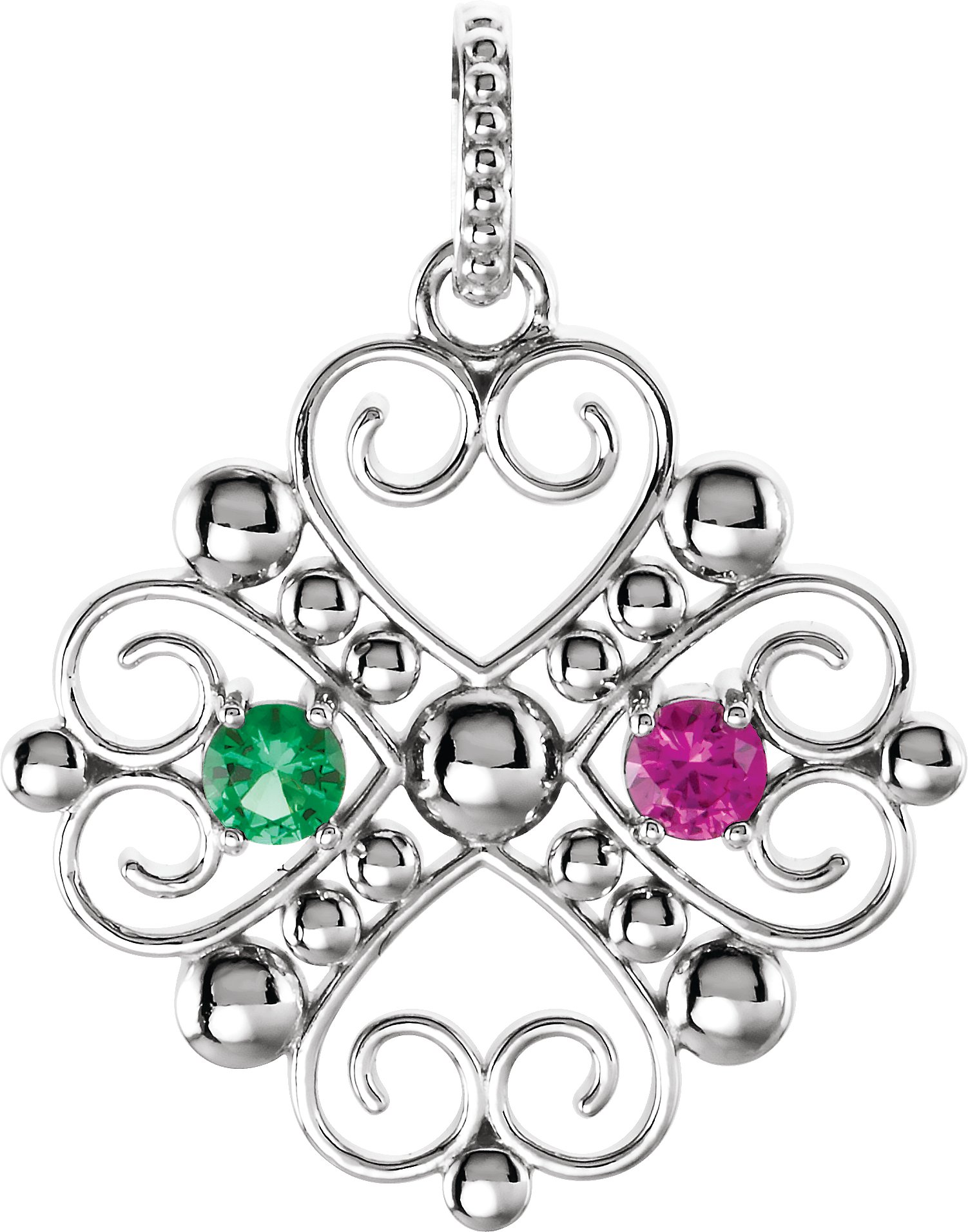 Family Heart Pendant