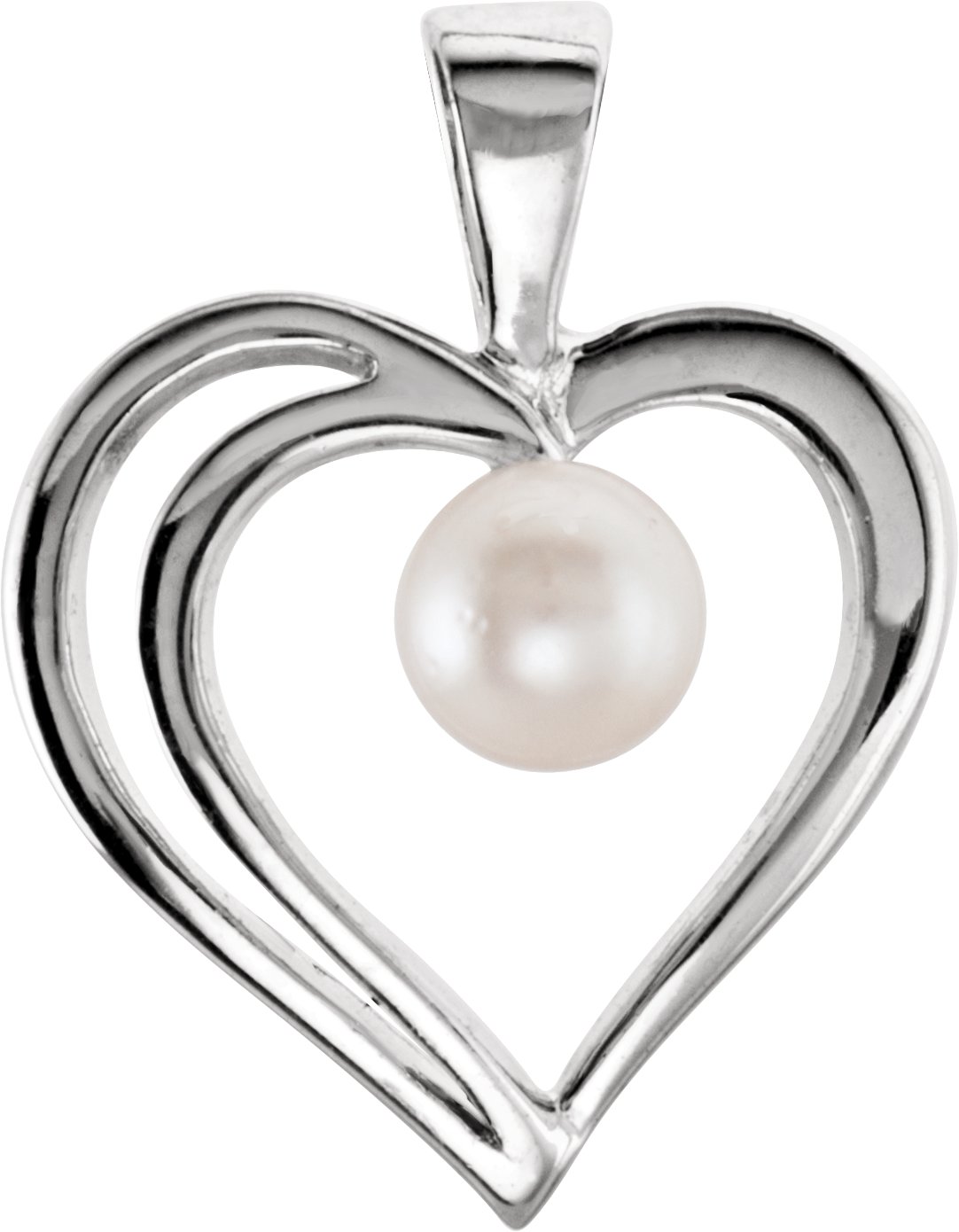 Heart Pendant Mounting for Pearl