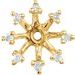 14K Yellow 1/6 CTW Natural Diamond Earring Jackets with 6.6 mm ID