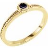 14K White Mozambique Garnet Stackable Family Ring Ref 16232632