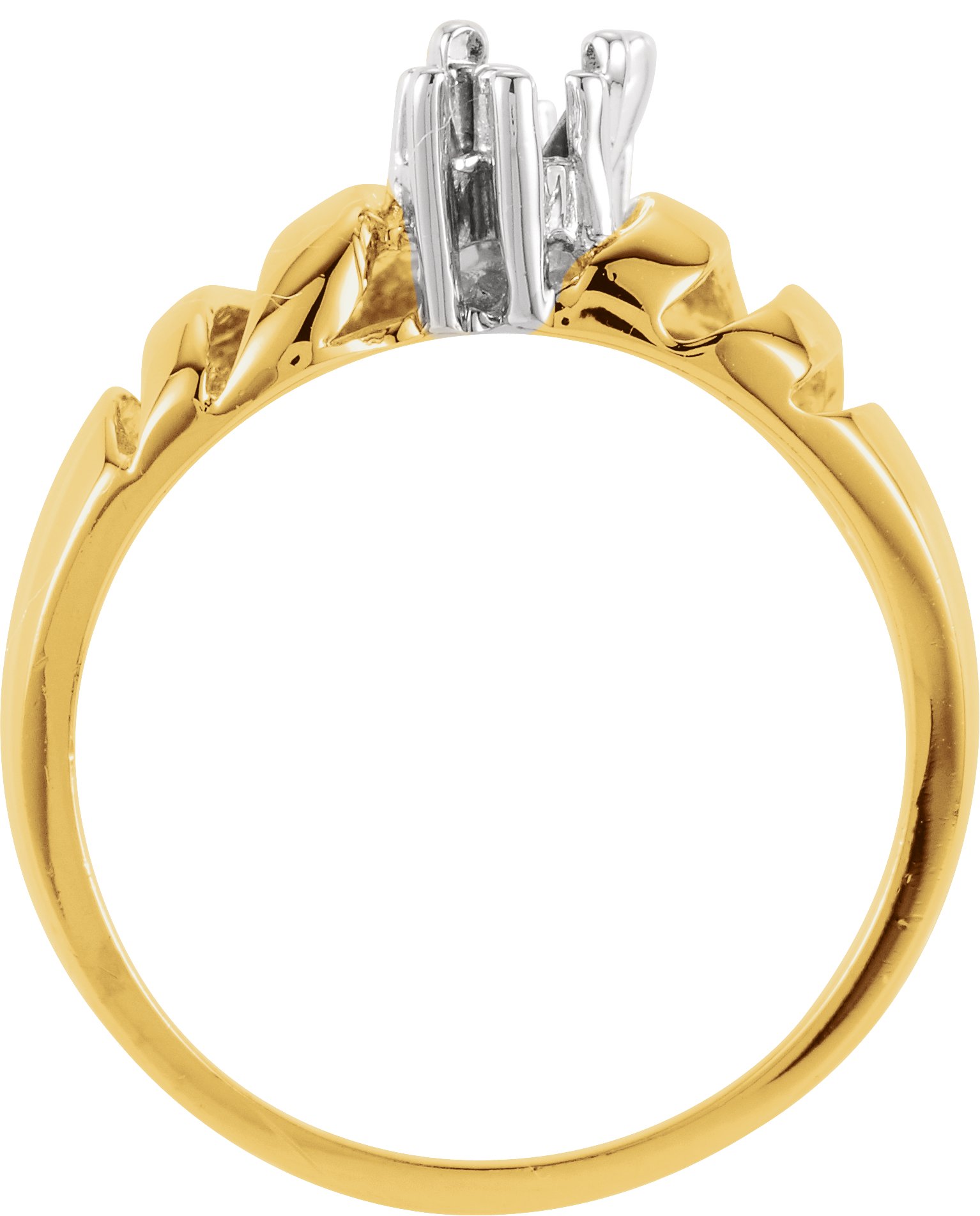 14K White Band