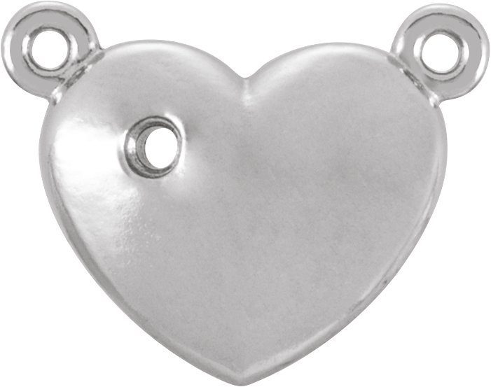 Accented Heart Necklace or Center
