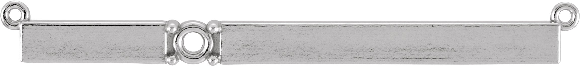 Engravable Accented Bar Necklace or Center