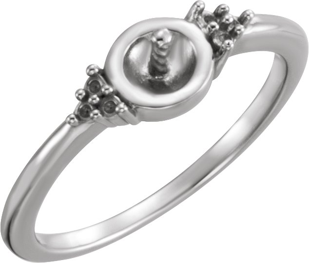 Accented Pearl Ring