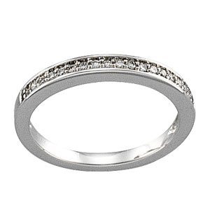 14K White .167 CTW Diamond Band for 3.8 mm Engagement Ring Ref 1916447