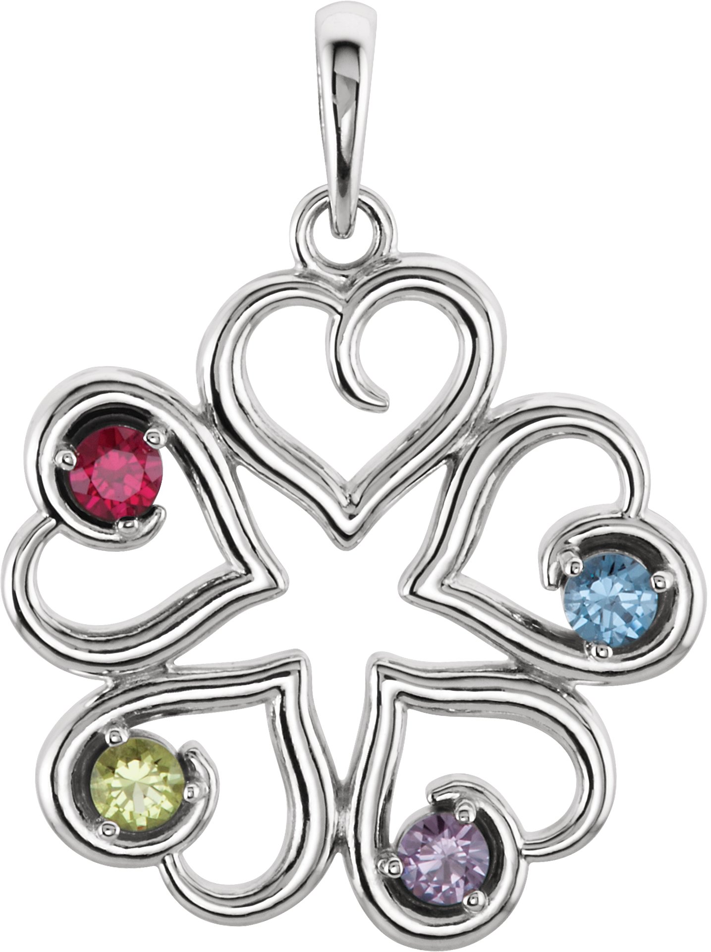 Family Heart Pendant