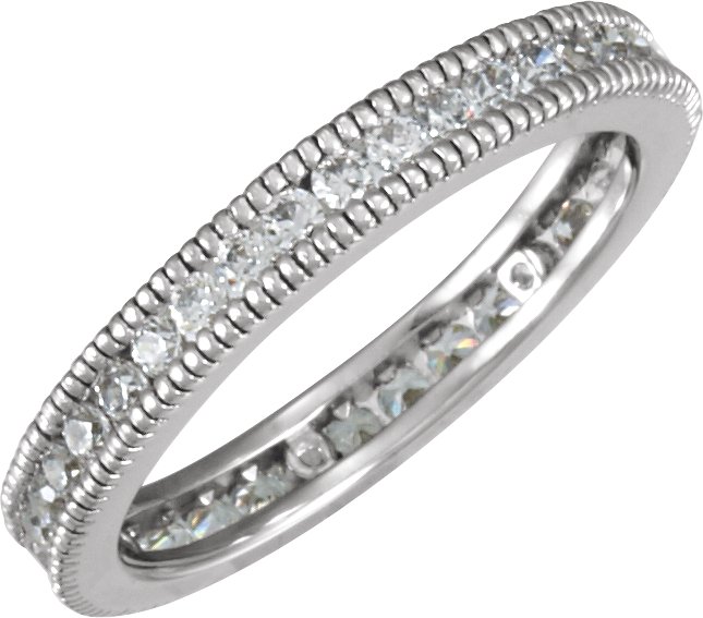 10K Rose Eternity Band Mounting Size 5