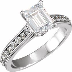 Cathedral-Style Engagement Ring Mounting