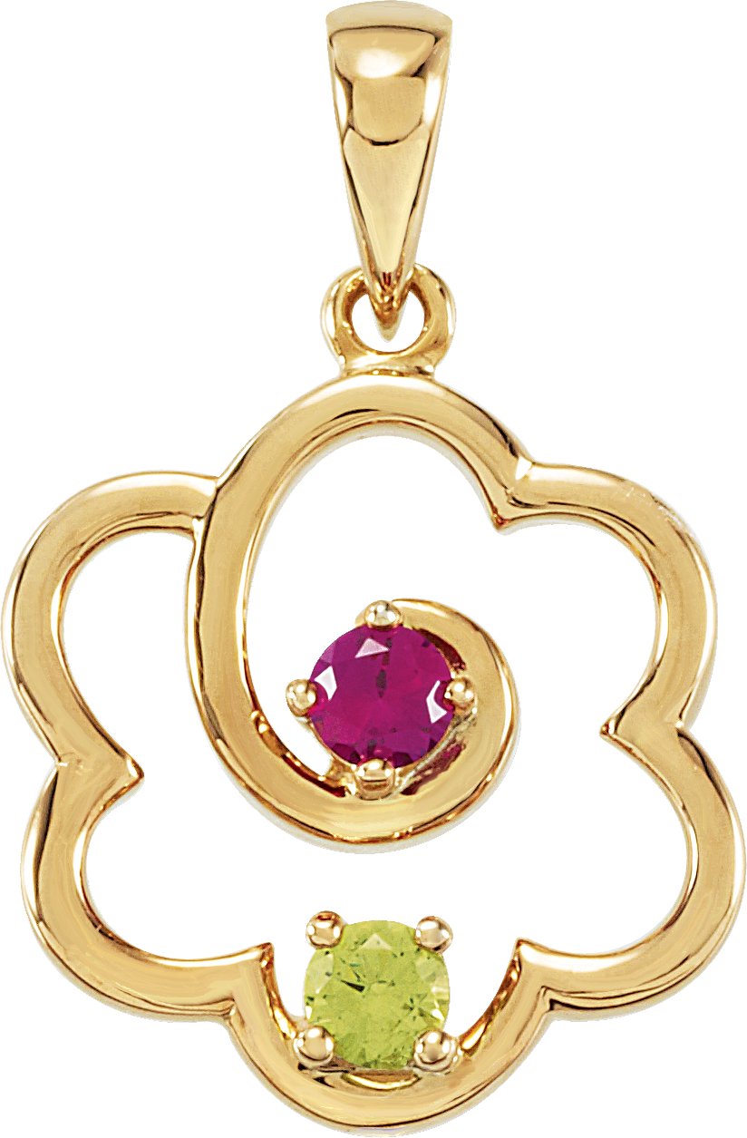 Family Flower Pendant