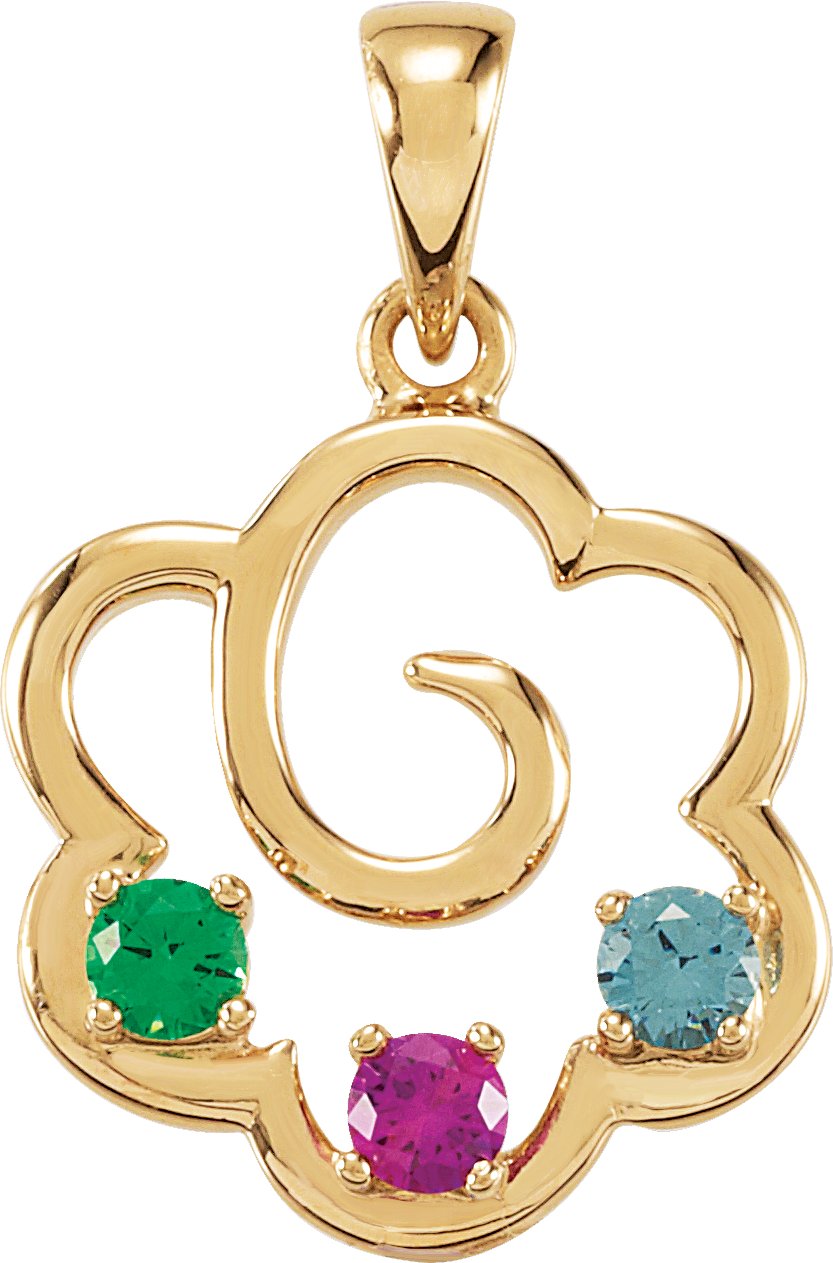 Family Flower Pendant