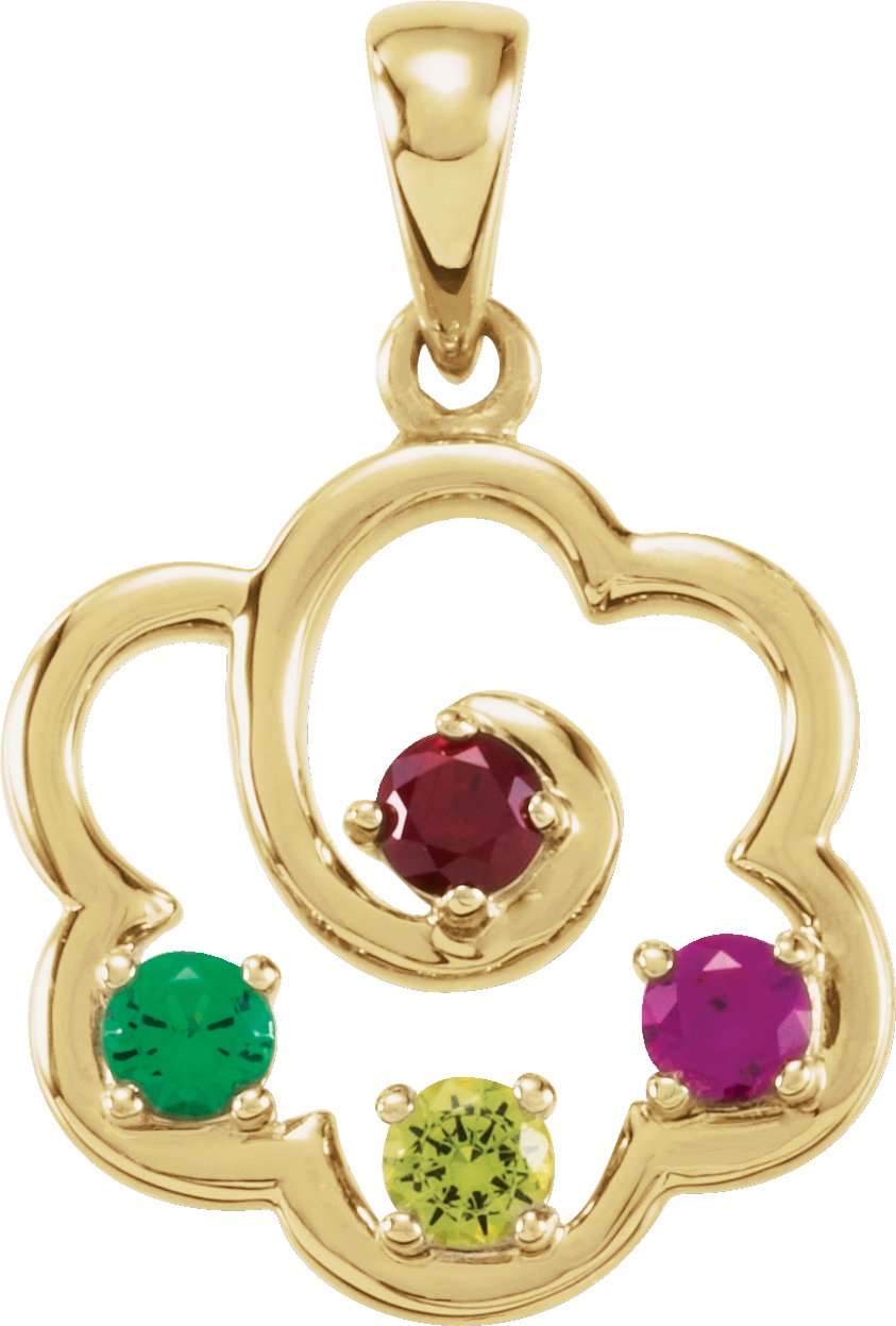 Family Flower Pendant