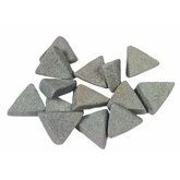 Ceramic Triangle Tumbling Media - 20 lb