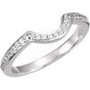 14K White .20 CTW Diamond Band for 5.2 mm Round Engagement Ring Ref 2841379