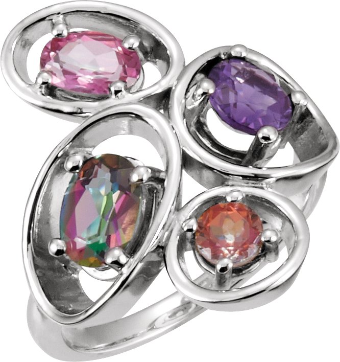 Ring Mounting for Oval Gemstones