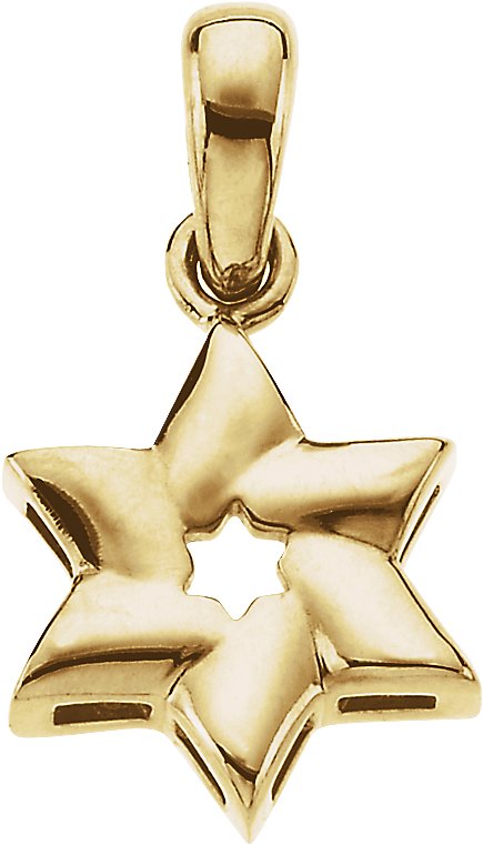 Star of David Pendant 12.75 x 11.25mm Ref 778979