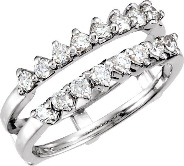 Platinum Diamond Ring Guard 18 2.2, 5.21DWT10 Ref 498515