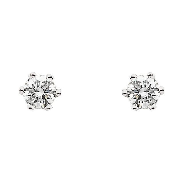 14K White 1 1/2 CTW Natural Diamond Stud Earrings