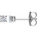 14K White 1/10 CTW Natural Diamond Stud Single Earring