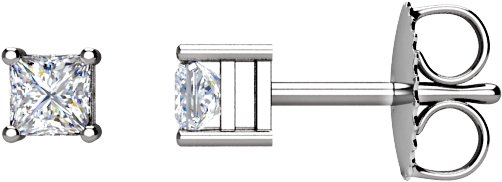 14K White 0.10 CTW Natural Diamond Earrings Ref 19297376