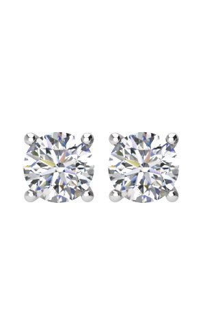 14K White 1/4 CTW Natural Diamond Earrings