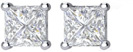 14K White 1/2 CTW Diamond Earrings