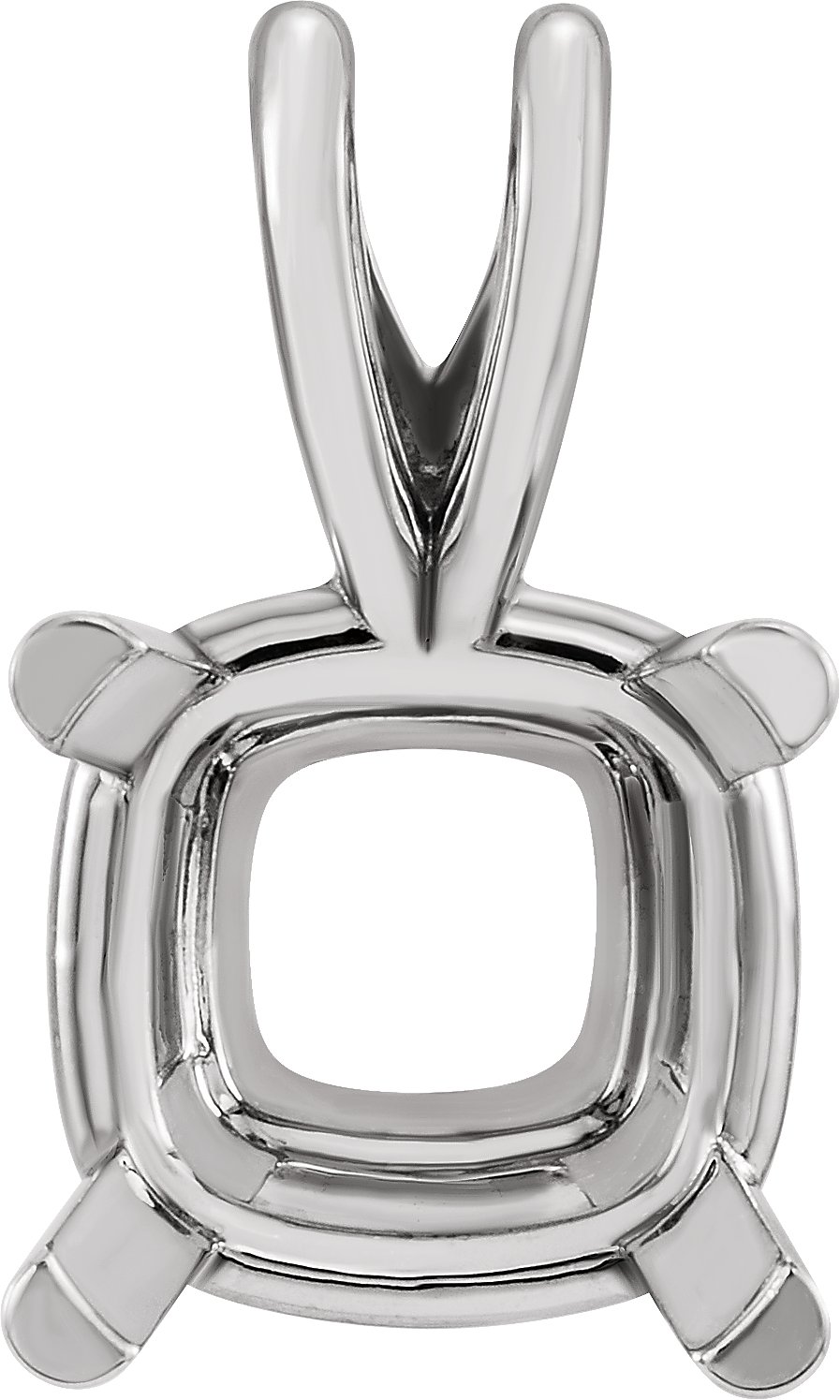 Cushion 4-Prong Pendant
