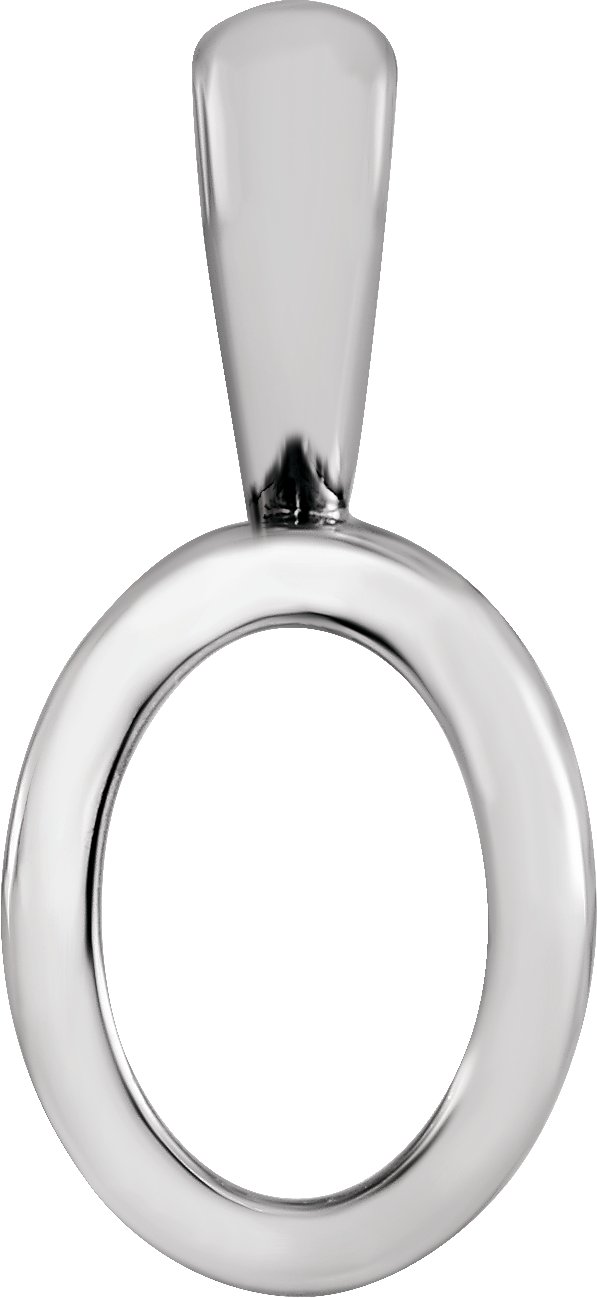 Oval Filigree Back-Set Pendant Mounting