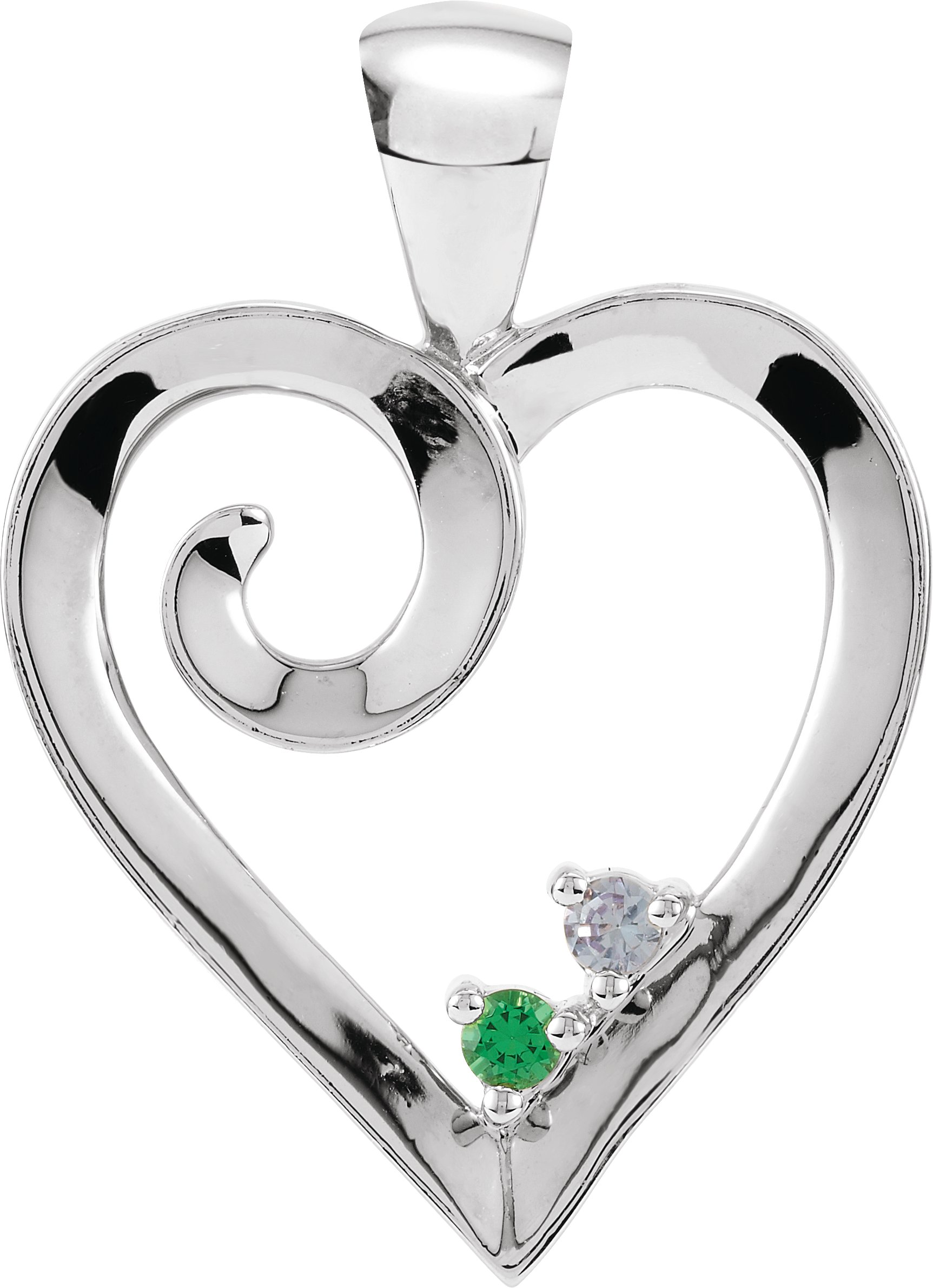 Family Heart Necklace or Pendant