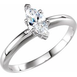 Marquise 6-krapní Basket Solitaire Ring Mounting