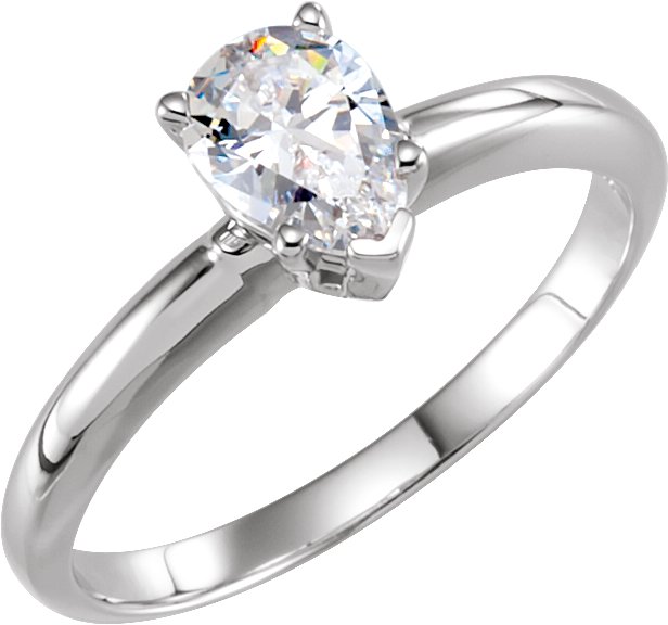 Pear 3 or 5-Prong Basket Solitaire Ring Mounting