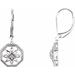 Sterling Silver .04 CTW Natural Diamond Lever Back Earrings