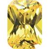 10x8 mm Radiant Faceted Yellow Cubic Zirconia